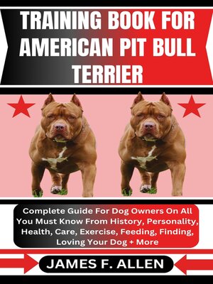 cover image of TRAINING BOOK FOR AMERICAN PIT BULL TERRIER